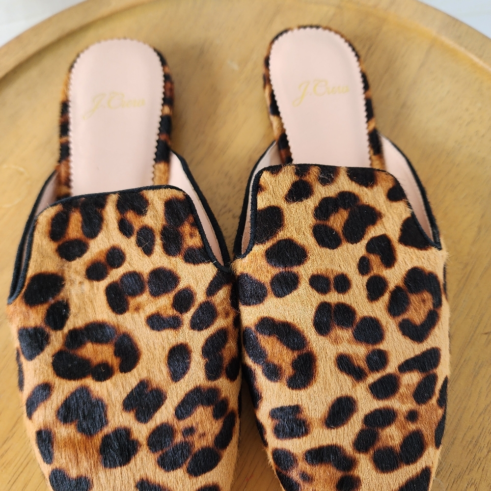 J. Crew Leopard Print Women's Mules - Picture 5 of 12
